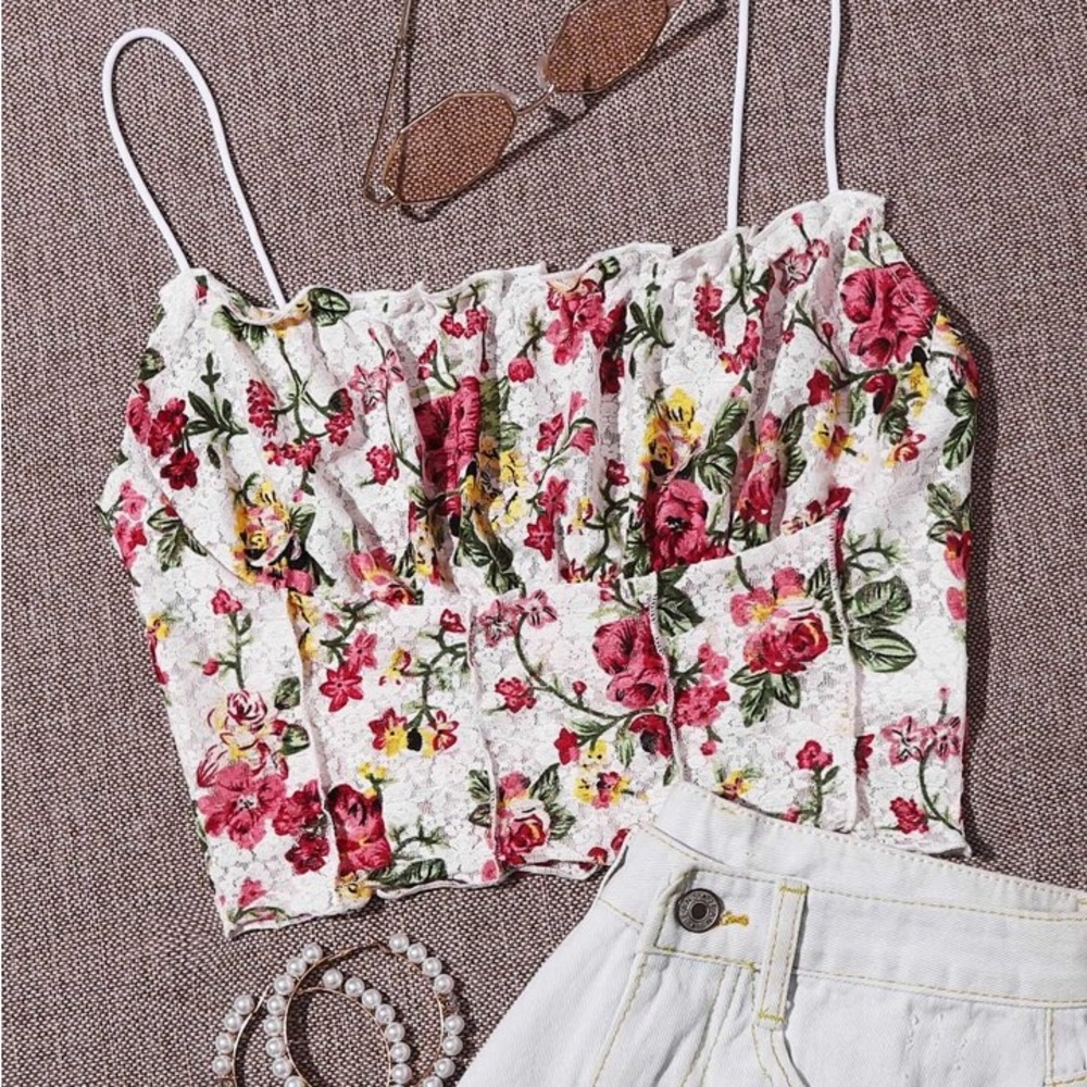 Floral Print Women's Top